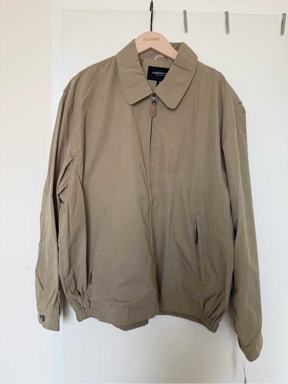 London Fog Men's Lightweight Olive/Tan Jacket